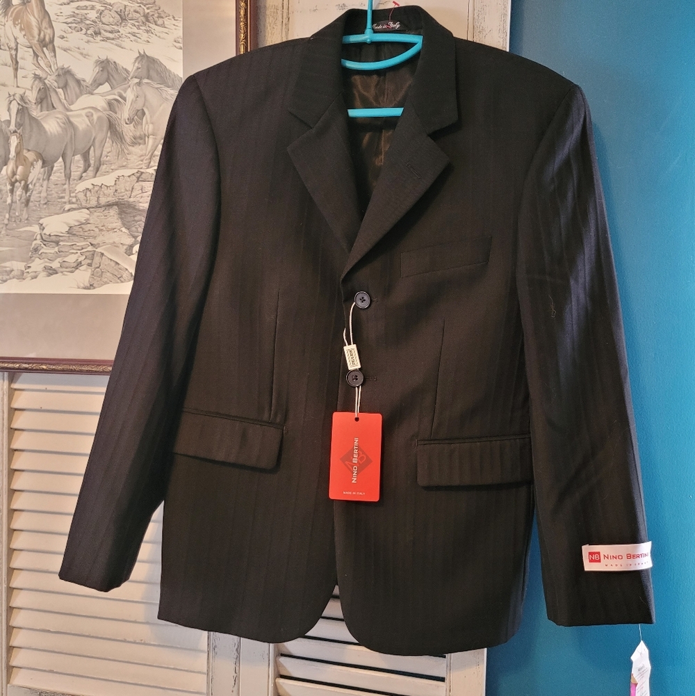 Vintage NWT Nino Bertini Black Blazer